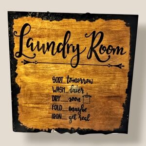 Rustic Laundry Room Sign